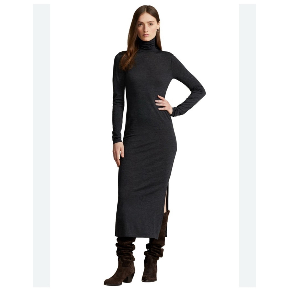 Women's Polo Ralph Lauren Black Maxi Dress, Size S